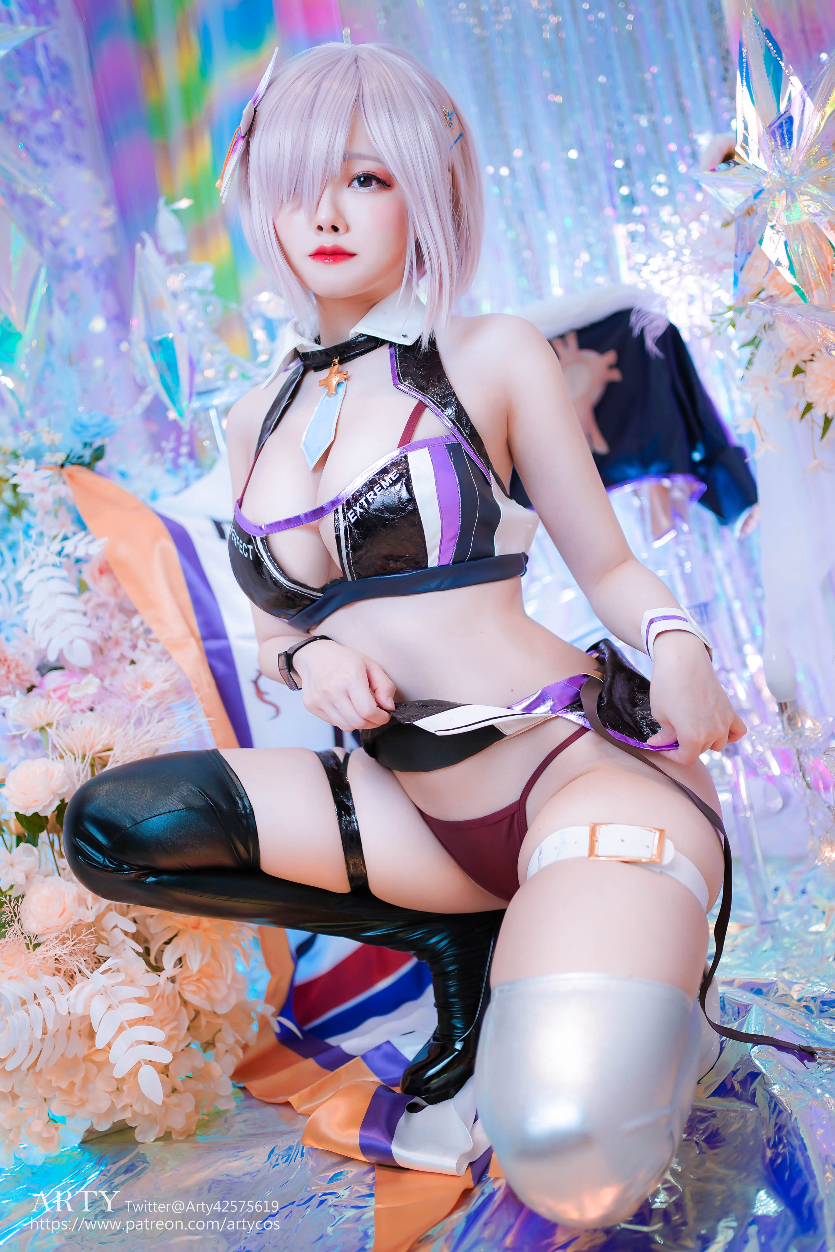 Cosplay Mashu Racing Suit Fate Grand Order Coser Arty Huang